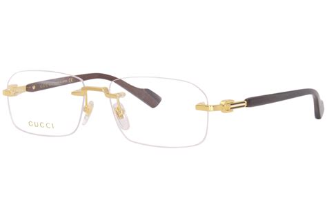 gucci glasses men model|Gucci rimless glasses for men.